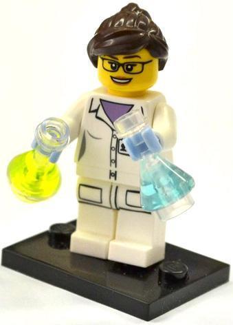 LEGO Minifigure-Scientist-Collectible Minifigures / Series 11-COL11-11-Creative Brick Builders